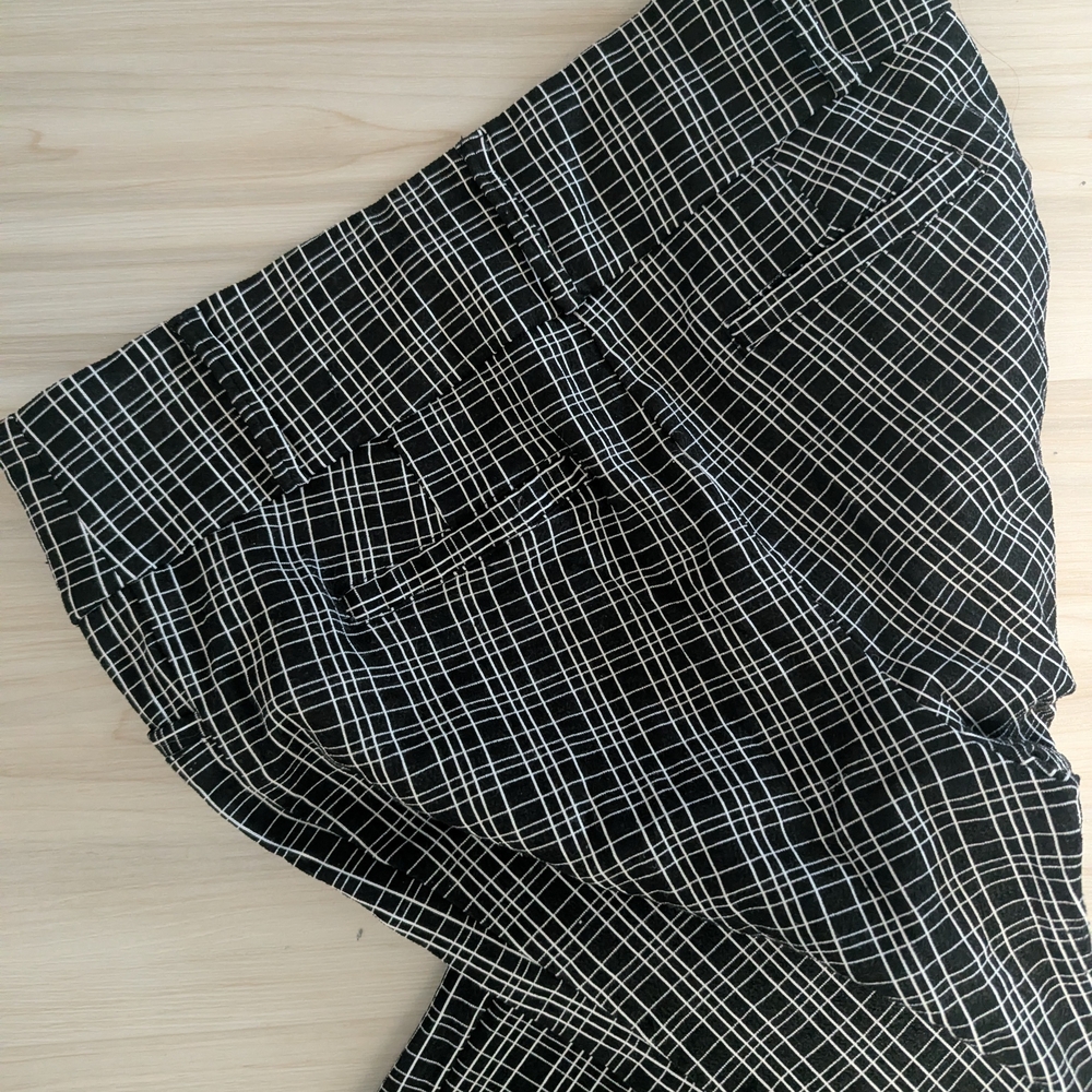 Soho Apparel Womens Black and White Plaid Pants - Picture 3 of 3